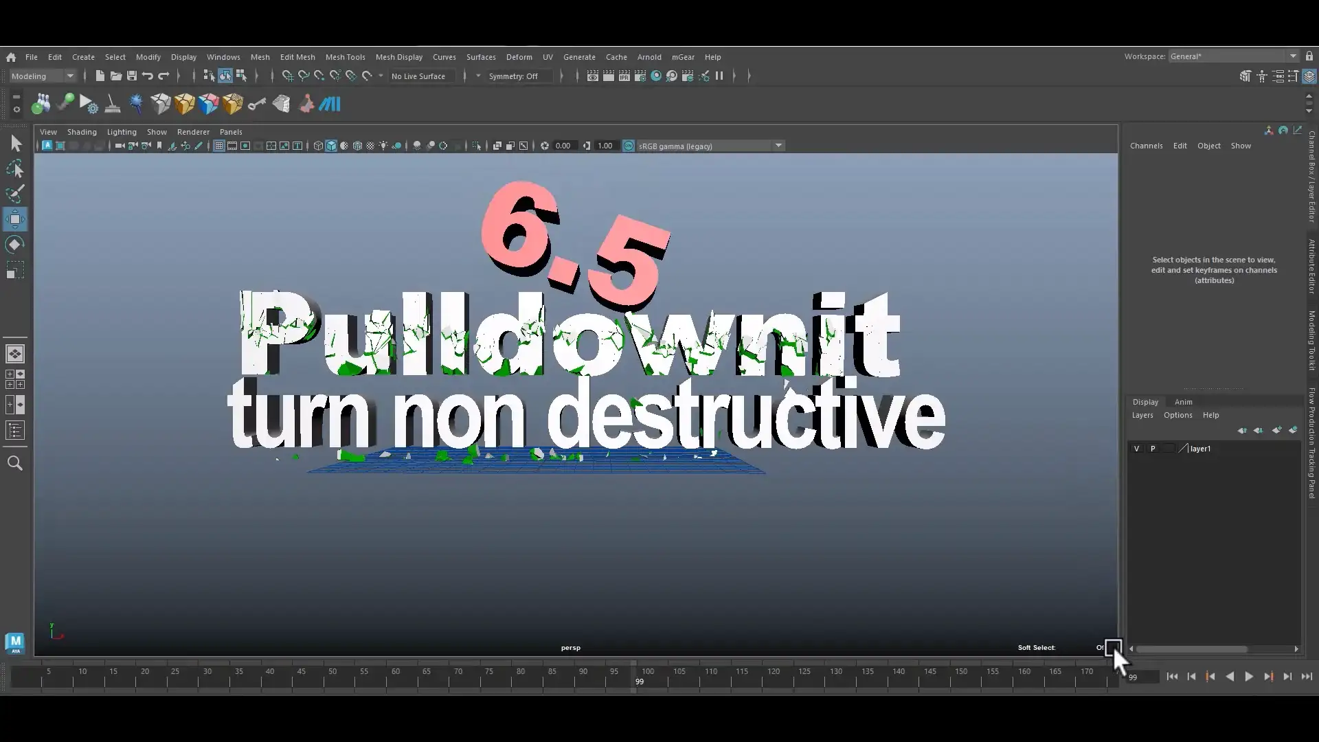 Pulldownit 6.5 for Maya 技术演示 Pulldownit 6.5 For Maya 技术演示图
