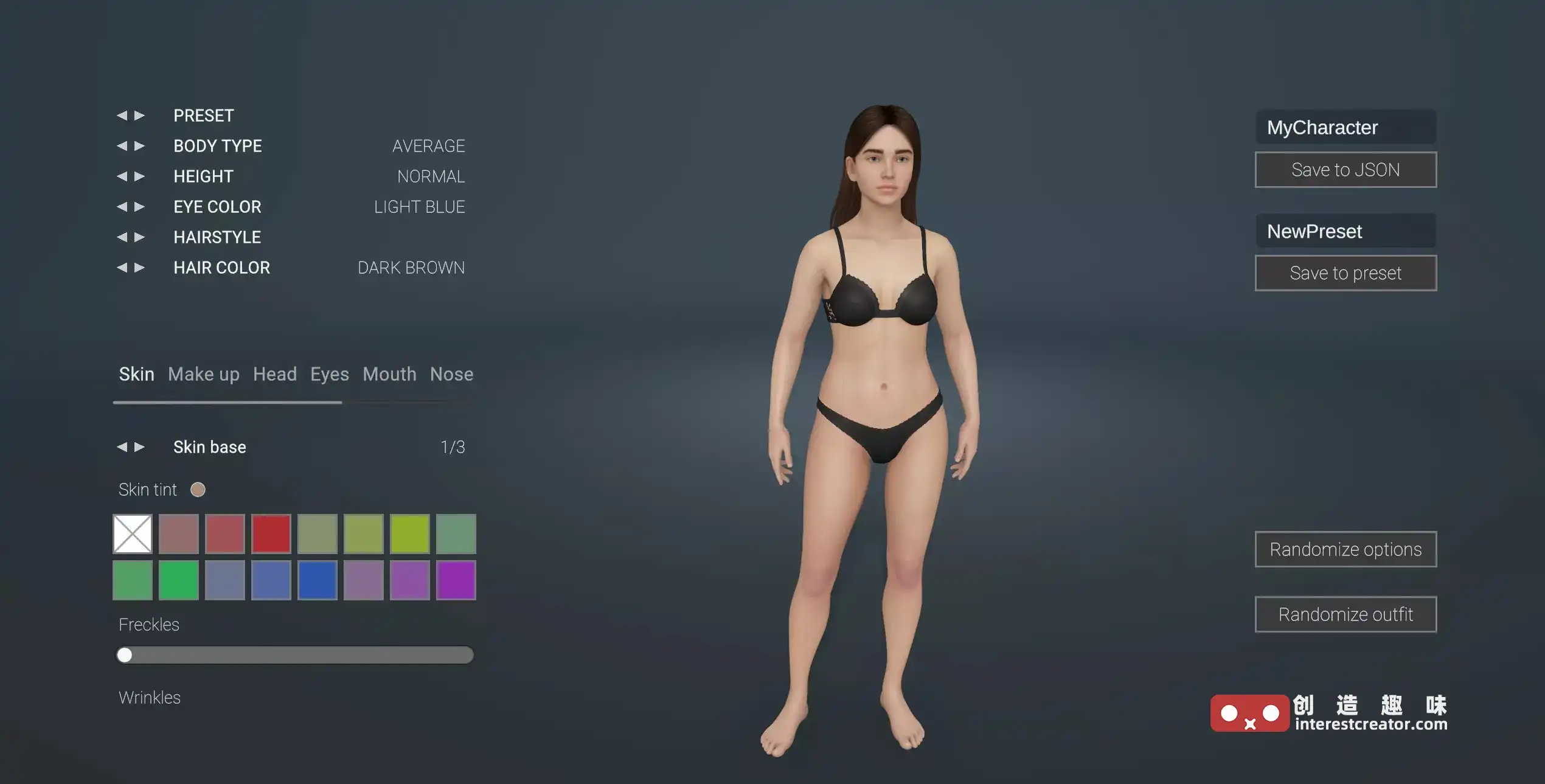 Character Customizer : Unity 多管线兼容的通用角色定制系统 1 Character Customizer : Unity 角色定制系统插件创建效果