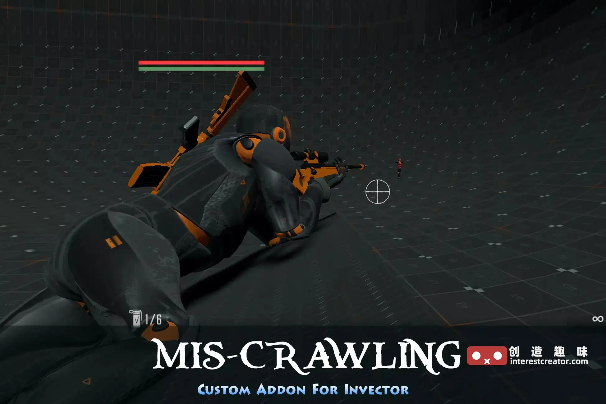 MIS-Crawling Invector 匍匐战术扩展动作演示 MIS-Crawling Invector 匍匐战术扩展插件宣传界面
