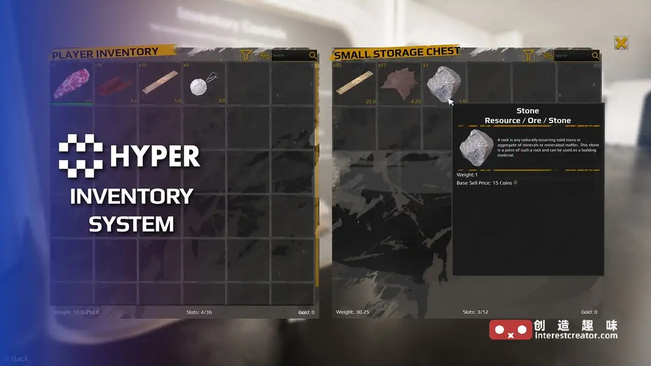 E5可配置行列网格、全复制的UE5经典背包系统 Hyper Slot based Inventory V4 Hyper Slot Based Inventory V4 封面图