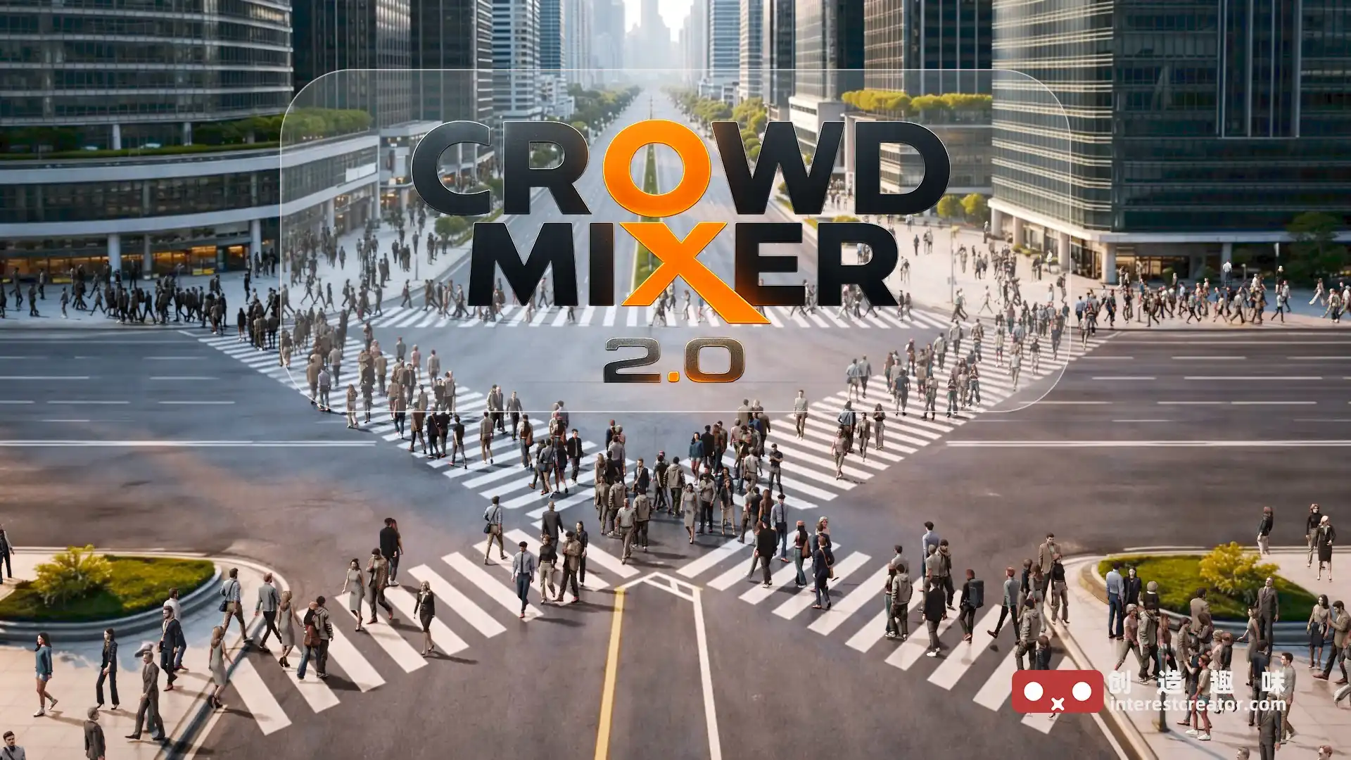 Crowd Mixer v2.0.1 :Blender 人群生成与预设管理插件 1 Crowd