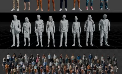 Crowd Mixer v2.0.1 :Blender 人群生成与预设管理插件 2 Crowd Mixer 30