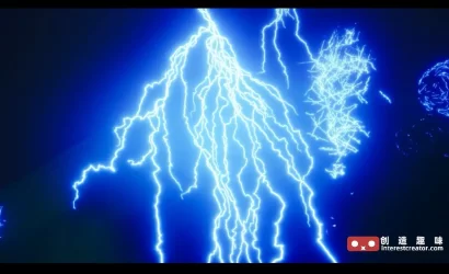 Lightning & Electric Effect Alembics Pack:虚幻引擎电影级三维闪电与电流特效包 4 Lightning Electric Effect Alembics 13