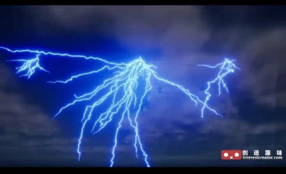 Lightning & Electric Effect Alembics Pack:虚幻引擎电影级三维闪电与电流特效包 3 Lightning Electric Effect Alembics 14