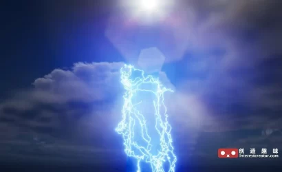 Lightning & Electric Effect Alembics Pack:虚幻引擎电影级三维闪电与电流特效包 12 Lightning Electric Effect Alembics 5