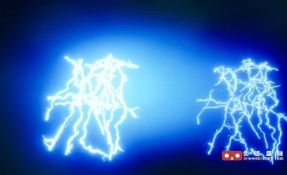 Lightning & Electric Effect Alembics Pack:虚幻引擎电影级三维闪电与电流特效包 10 Lightning Electric Effect Alembics 7
