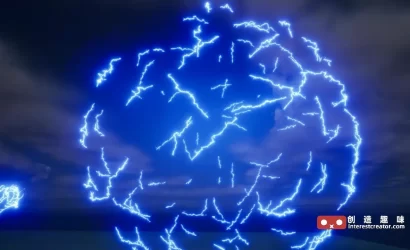 Lightning & Electric Effect Alembics Pack:虚幻引擎电影级三维闪电与电流特效包 9 Lightning Electric Effect Alembics 8