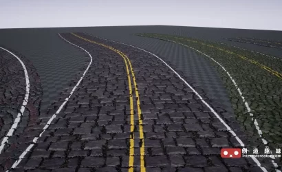 Roads n Streets :虚幻引擎道路与街道 Substance 材质资产包 4 Roads N Streets 14