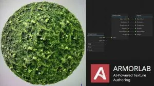 ArmorLab 的界面 Armorlab 的界面:绿色球体预览与参数面板