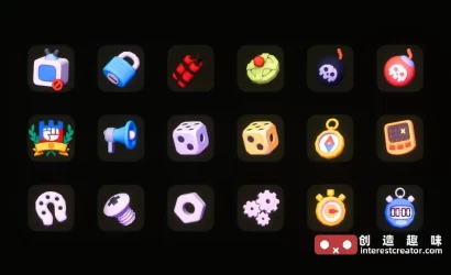 3D Icons - Game Basic1:Unity 低多边形 RPG 游戏图标资源包 13 3D Icons Game Basic1 12