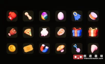 3D Icons - Game Basic1:Unity 低多边形 RPG 游戏图标资源包 12 3D Icons Game Basic1 13