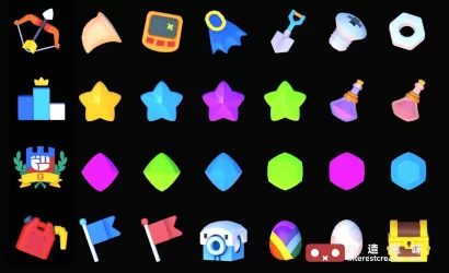 3D Icons - Game Basic1:Unity 低多边形 RPG 游戏图标资源包 4 3D Icons Game Basic1 5