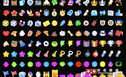 3D Icons - Game Basic1:Unity 低多边形 RPG 游戏图标资源包 3 3D Icons Game Basic1 6