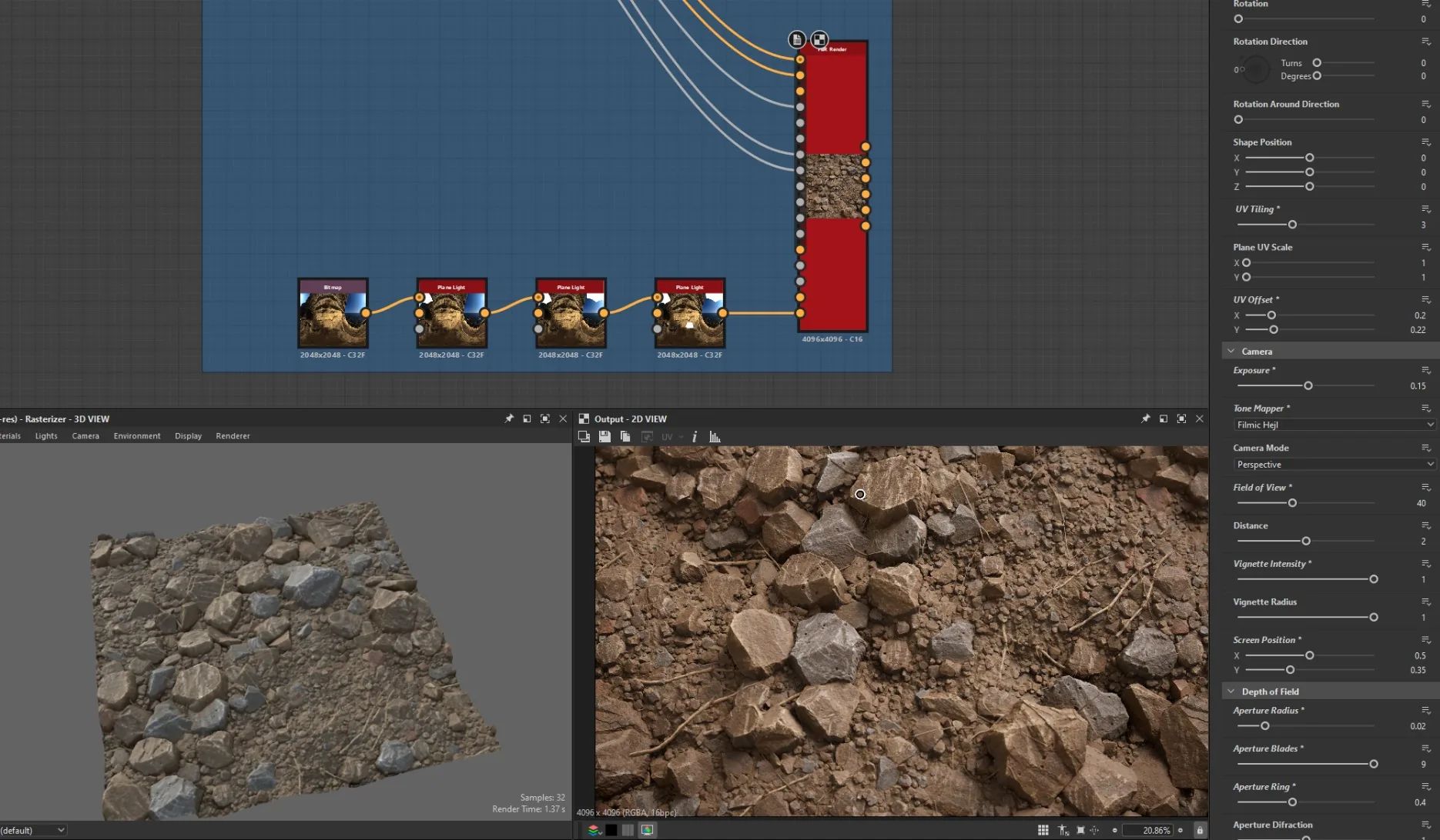 Marmoset Toolbag 渲染结果 在 Marmoset Toolbag 中调整镜头与后期效果后的渲染结果