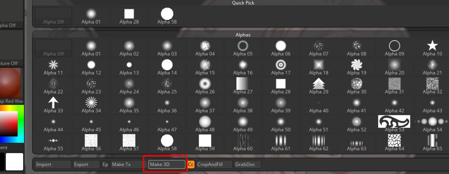 Photoshop 中处理花卉图案 Photoshop 界面截图:黑白的花卉图案被调整了对比度与可见度,准备导入 Zbrush 作为纹理