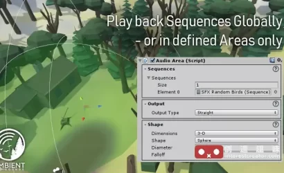 Ambient Sounds v1.2.19 :Unity 交互式环境音效与声音景观系统 5 Ambient Sounds Interactive Soundscapes For Unity 6 6