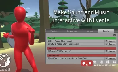Ambient Sounds v1.2.19 :Unity 交互式环境音效与声音景观系统 4 Ambient Sounds Interactive Soundscapes For Unity 6 7